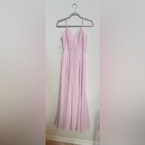 Lulu's Pink Spaghetti Strap Gown for Weddings